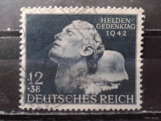 Германия Рейх 1942 День памяти павших Михель-2,2 евро гаш
