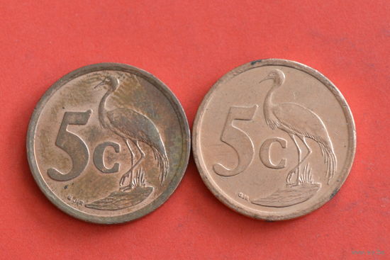 ЮАР 5 центов 1996 и 2009
