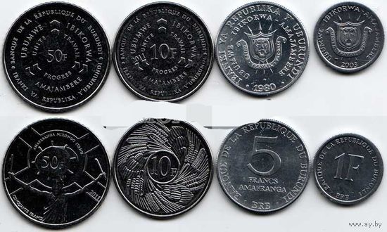 Набор монет Бурунди, unc.