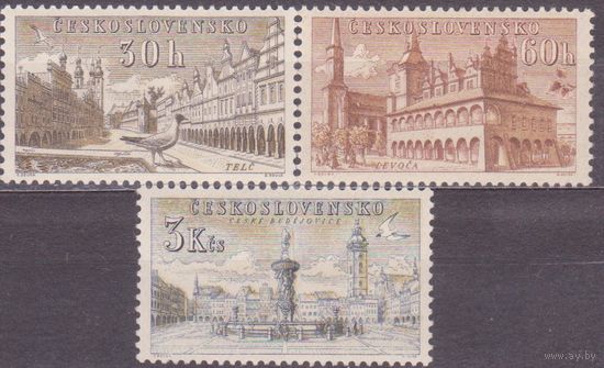 1954 Чехословакия Красота городов полная серия ** (МАЙ