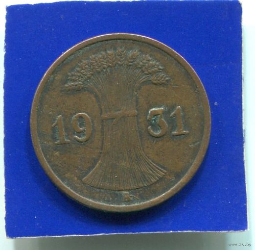 Германия 1 пфенниг 1931 А