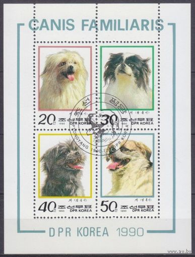 1990 Северная Корея 3078-3081KL used Собаки