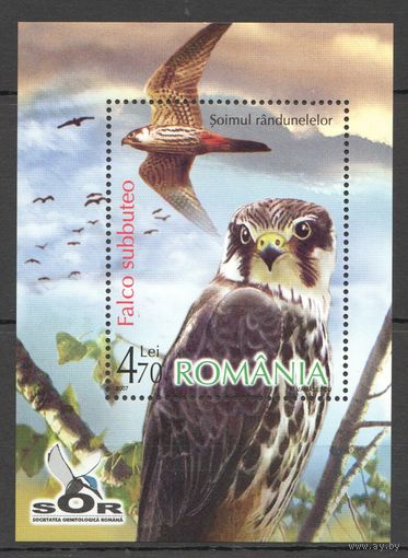 2007 Румыния Фауна Птицы блок