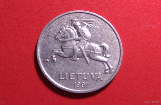 5 центов 1991. Литва.