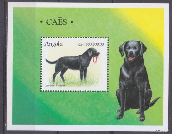 1998 Ангола 1210/B43 Собаки 6,00 евро