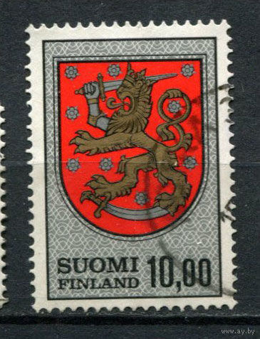 Финляндия - 1974 - Герб - [Mi. 744] - полная серия - 1 марка. Гашеная.  (Лот 171AT)