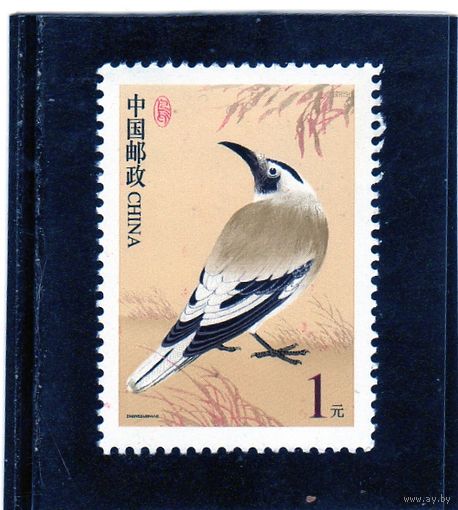 Китай. Mi:CN 3323. Бад-джей Биддульфа (Podoces biddulphi). Серия: птицы. 2002