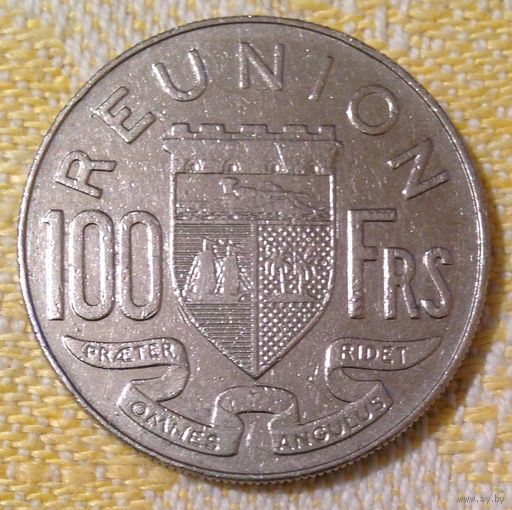Реюньон 100 франков 1964, Никель, 8,54 г, 26,5 мм  KM#13