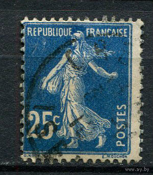 Франция - 1906 - Жница 25С - [Mi.119bx] - 1 марка. Гашеная.  (Лот 103CF)