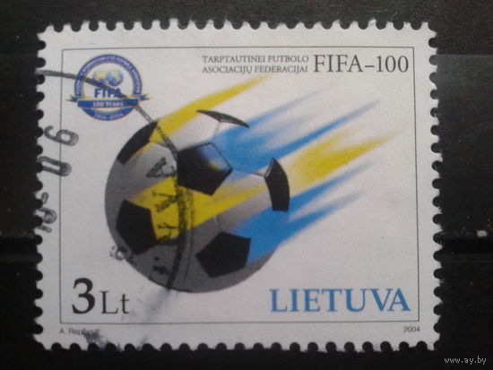 Литва 2004 100 лет FIFA, футбол Михель-2,5 евро гаш