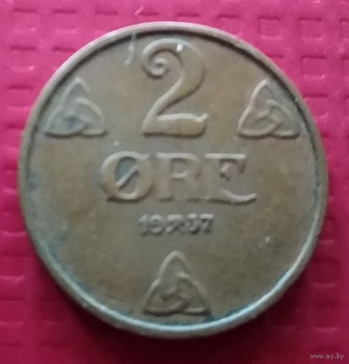 Норвегия 2 эре 1937 г. #50128