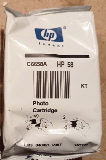 Оригинальный струйный картридж HP С6658А (цветной, фото)