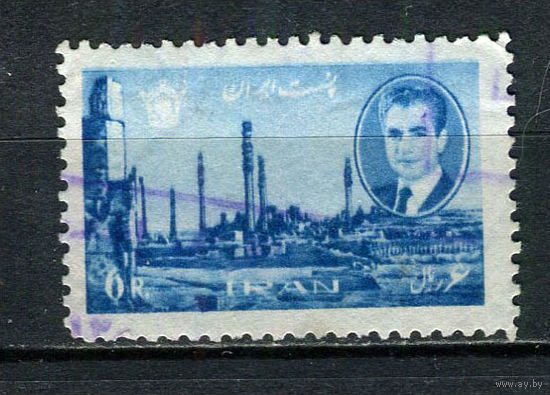 Иран - 1966/1969 - Шах Мохаммад Реза Пехлеви. Руины Персеполя 6R - [Mi.1290] - 1 марка. Гашеная.  (LOT At46)