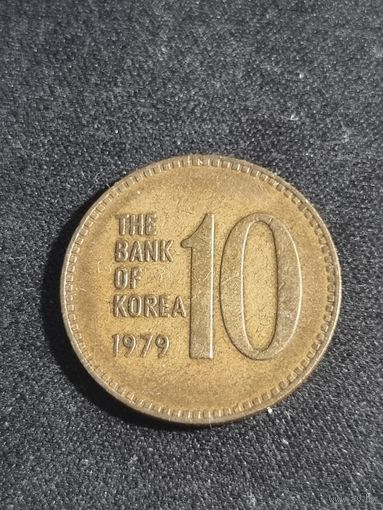 10 вон 1979 Южная Корея
