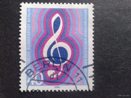 Берлин 1976 Певческий союз Михель-0,7 евро гаш