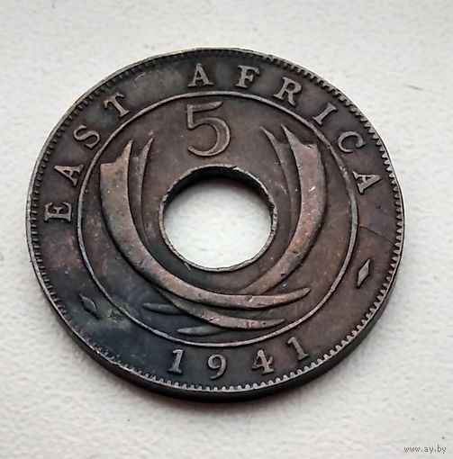 Британская Восточная Африка 5 центов, 1941 "I" - Бомбей  3-1-5