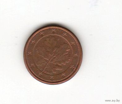 1 евроцент Германия 2005 F Лот 6870