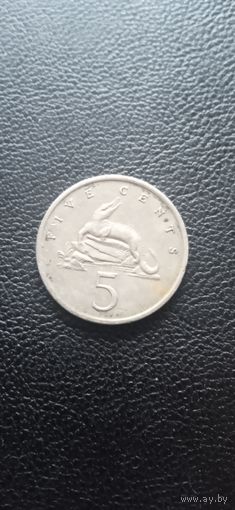 Ямайка 5 центов 1969 г. - крокодил