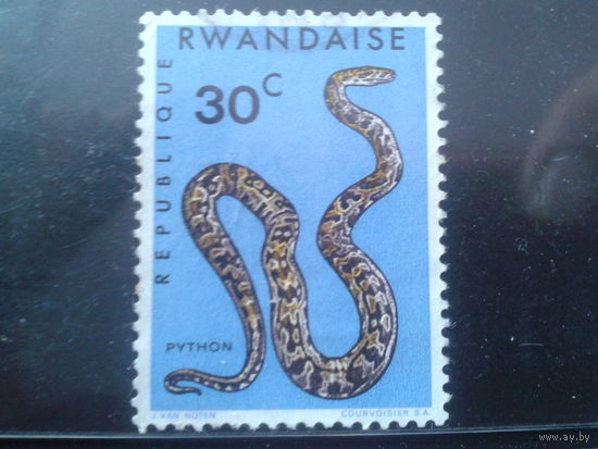 Руанда 1967 Змея