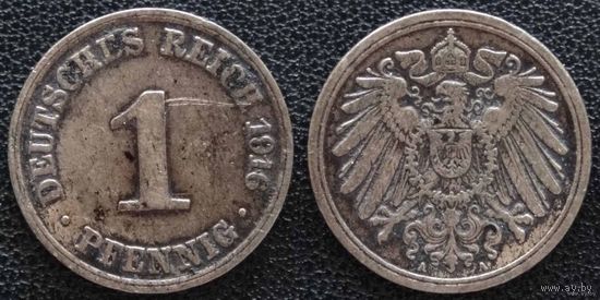YS: Германия, Рейх, 1 пфенниг 1916A, KM# 10 (1)