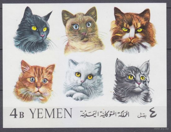 1965 Йемен Королевство B22b Кошки 18,00 евро