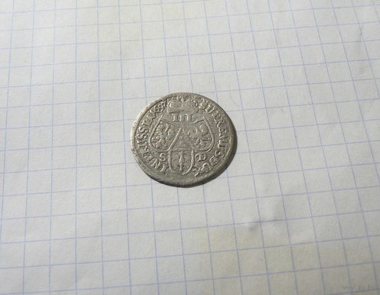 3 гроша 1697  "SD" Бранденбург Пруссия