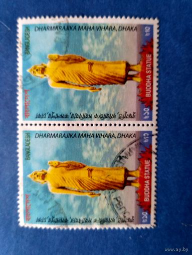 Марки Бангладеш. Статуя Будды. Всемирная выставка почтовых марок.