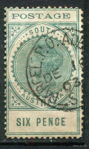 Южная Австралия (штат) - 1904/1908 - Королева Виктория 6Р - [Mi.98] - 1 марка. Гашеная.  (Лот 80Eu)-T5P6