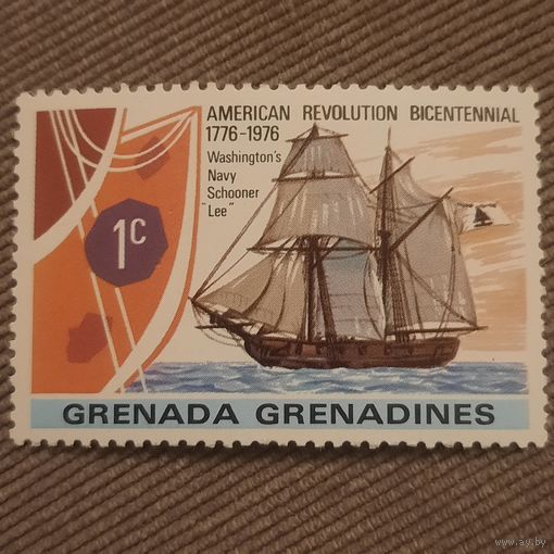 Гренада и Гренадины 1976. Парусник. Washingtons Navy Schooner Lee