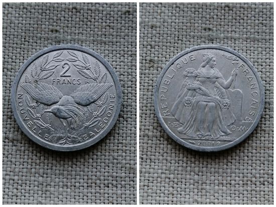 Новая Каледония 2 франка 2001