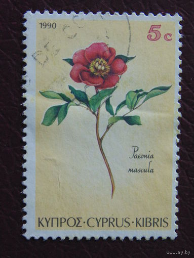 Кипр 1990 г. Цветы.