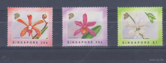 [1504] Сингапур 1991. Флора.Цветы.Орхидеи.