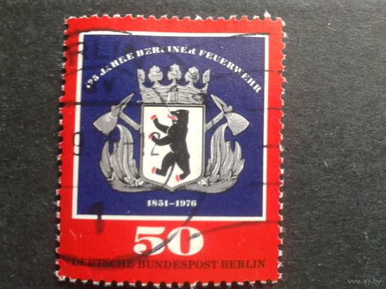 Берлин 1976 герб Михель-1,0 евро гаш