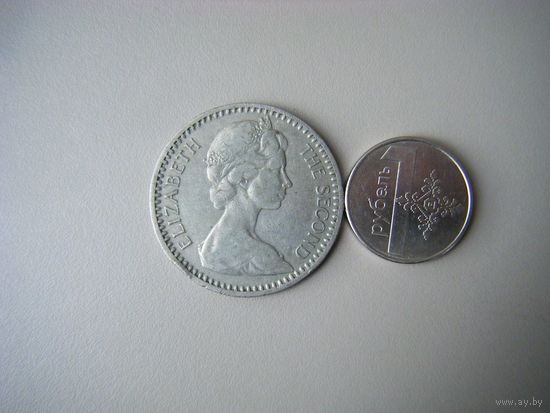 РОДЕЗИЯ 25 центов (2. 1/2 шиллинга) 1964г.