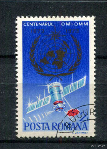 Румыния - 1973 - 100-летие Всемирной метеорологической организации - [Mi. 3128] - полная серия - 1 марка. Гашеная.  (Лот 180AR)