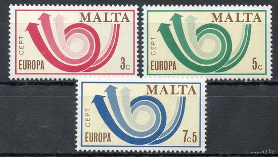 Европа СЕПТ Мальта 1973 год чистая серия из 3-х марок