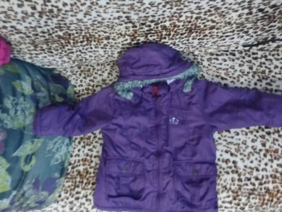 Куртка для девочек фиолетовая