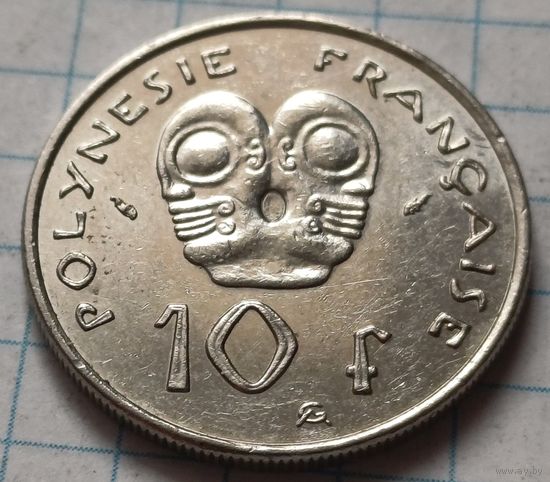 Французская Полинезия 10 франков, 1979    ( 2-9-5 )