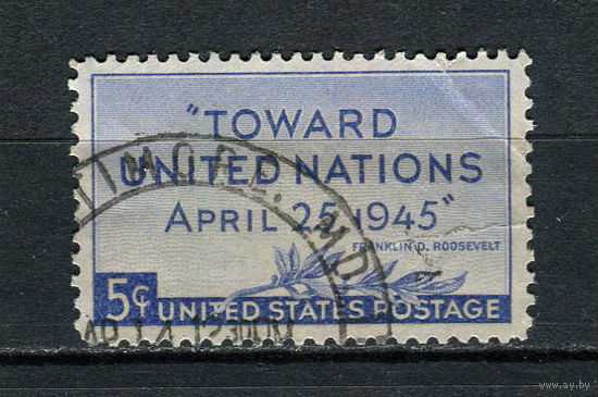 США - 1945 - ООН - [Mi. 533] - полная серия - 1 марка. Гашеная.  (Лот 60CN)