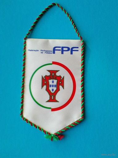 Вымпел - "Федерации Футбола Португалии" - Размеры Вымпела 9/14 см.