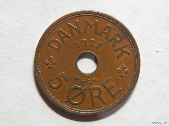Дания 5 эре 1927г