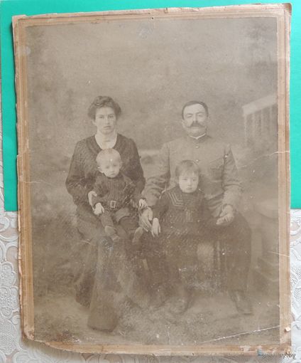 Фото большое "Семья чиновника", до 1917 г., Умань