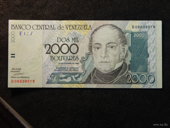 Венесуэла 2000 боливаров1998г.