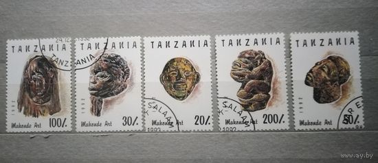 Танзания. 1992г. Маски.