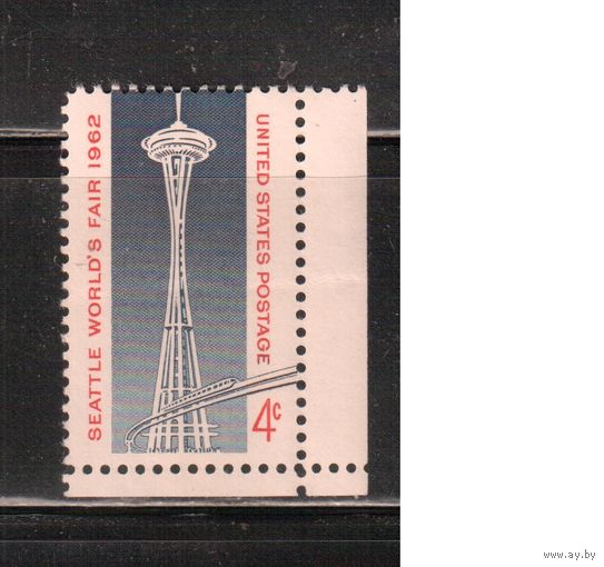 США-1962, (Мих.826) , *  , Архитектура (одиночка)
