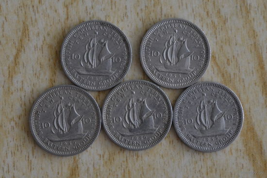 Восточные Карибы 10 центов 1955 и 1956