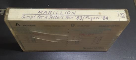Аудиокассета MARILLION 1983 - Script For A Jesters Tear - / 1984 - Fugazi -