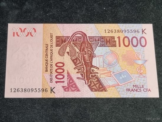 Западная Африка (Сенегал) 1000 франков 2003-2012  UNC