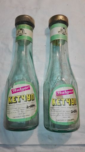 Бутылки из под болгарского кетчупа 1986 г.-