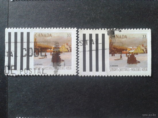 Канада 1989 Рождество, живопись марки из буклета